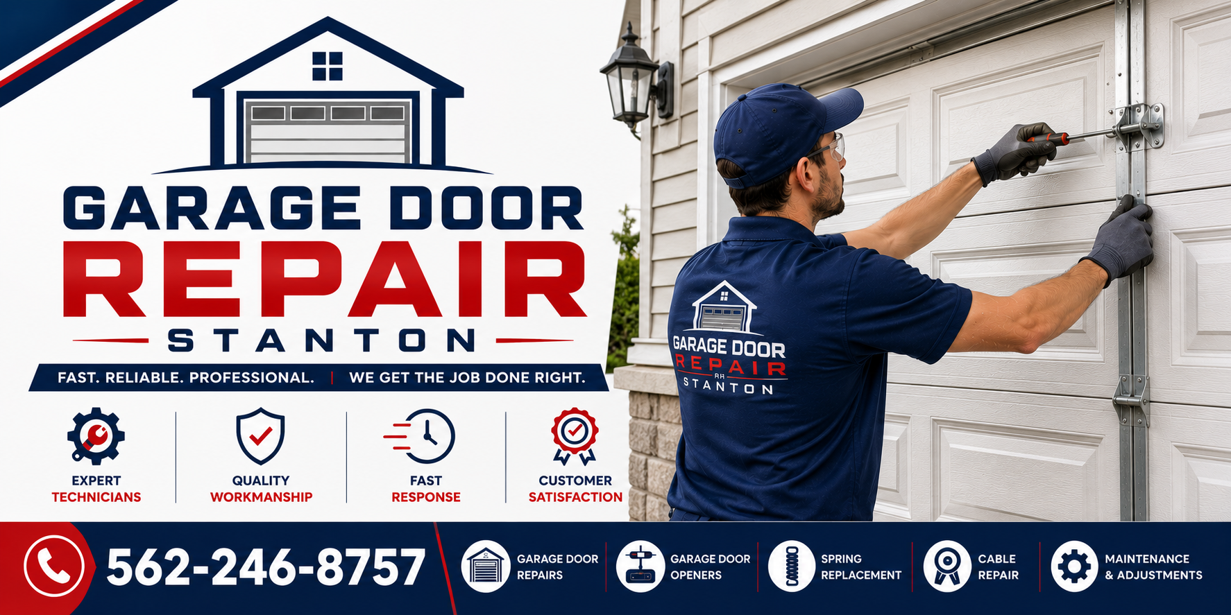 Garage Door Stanton CA | Same Day Repair Service